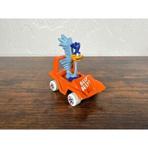 Vintage 1988 Ertl Looney Tunes Road Runner Orange Dune Buggy Die-Cast Toy Car